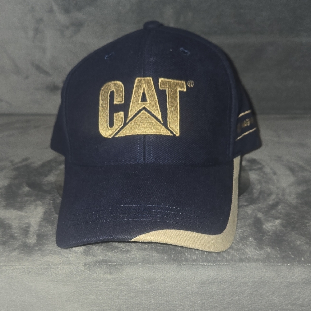 CAT Navy and Gold Logo Baseball Cap